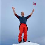Glad i fjell tur