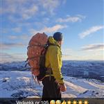 Glad i fjell tur