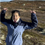 Tur og dyreglad dame